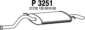 Rear muffler in the group  at  Professional Parts Sweden AB (P3251)