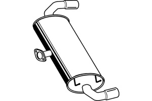 Rear muffler in the group Exhaust parts / Exhaust muffler & kits at  Professional Parts Sweden AB (P34006)