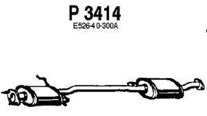 Intermediate muffler in the group  at  Professional Parts Sweden AB (P3414)