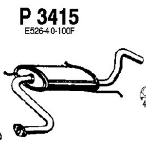 Intermediate muffler i gruppen Tillflligt dolda artiklar hos  Professional Parts Sweden AB (P3415)