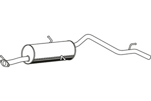 Intermediate muffler in the group  at  Professional Parts Sweden AB (P3419)