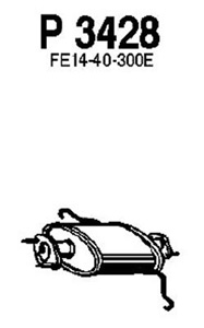 Front muffler in the group  at  Professional Parts Sweden AB (P3428)