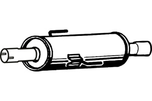 Intermediate muffler i gruppen Tillflligt dolda artiklar hos  Professional Parts Sweden AB (P3432)