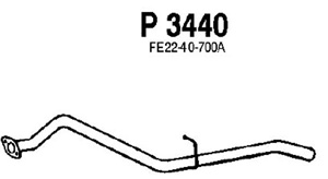 Rear pipe in the group  at  Professional Parts Sweden AB (P3440)