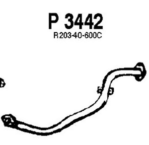 Intermediate pipe in the group  at  Professional Parts Sweden AB (P3442)