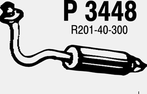 Front muffler in the group  at  Professional Parts Sweden AB (P3448)