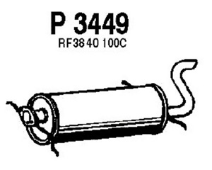 Rear muffler in the group  at  Professional Parts Sweden AB (P3449)