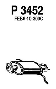 Front muffler in the group  at  Professional Parts Sweden AB (P3452)