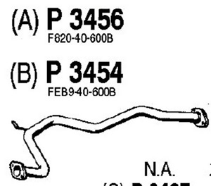 Intermediate pipe in the group  at  Professional Parts Sweden AB (P3454)