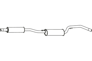 Rear muffler i gruppen Tillflligt dolda artiklar hos  Professional Parts Sweden AB (P3463)
