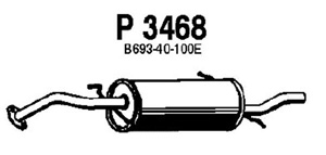 Rear muffler in the group  at  Professional Parts Sweden AB (P3468)