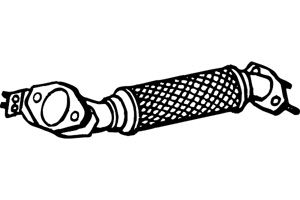 Intermediate pipe in the group  at  Professional Parts Sweden AB (P3474)