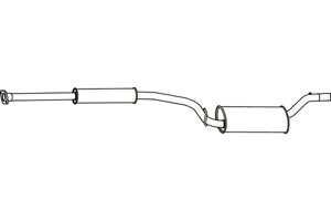 Intermediate muffler in the group  at  Professional Parts Sweden AB (P3478)
