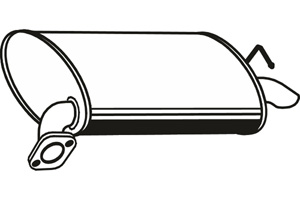 Rear muffler in the group Exhaust parts / Exhaust muffler & kits at  Professional Parts Sweden AB (P3488)