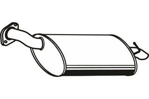 Rear muffler in the group Exhaust parts / Exhaust muffler & kits at  Professional Parts Sweden AB (P3489)