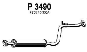 Intermediate muffler in the group  at  Professional Parts Sweden AB (P3490)