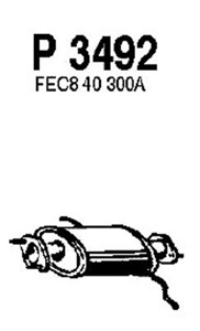 Front muffler i gruppen Tillflligt dolda artiklar hos  Professional Parts Sweden AB (P3492)