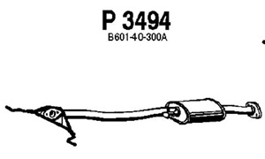 Intermediate muffler in the group  at  Professional Parts Sweden AB (P3494)