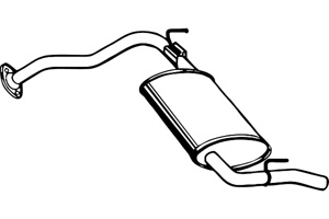Rear muffler in the group  at  Professional Parts Sweden AB (P3501)