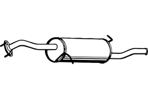 Rear muffler in the group  at  Professional Parts Sweden AB (P3505)