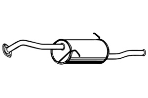 Rear muffler in the group  at  Professional Parts Sweden AB (P3507)