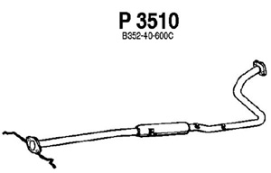 Intermediate muffler in the group  at  Professional Parts Sweden AB (P3510)