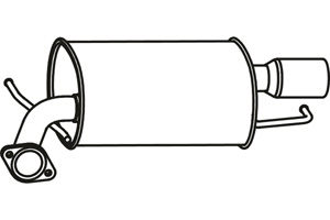 Rear muffler in the group  at  Professional Parts Sweden AB (P3518)