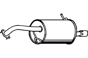 Rear muffler in the group  at  Professional Parts Sweden AB (P3521)