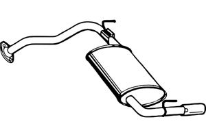 Rear muffler in the group  at  Professional Parts Sweden AB (P3524)