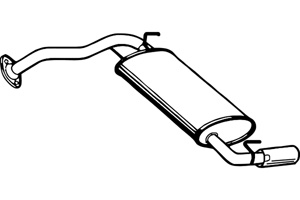 Rear muffler in the group  at  Professional Parts Sweden AB (P3526)