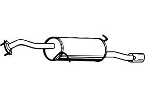 Rear muffler in the group  at  Professional Parts Sweden AB (P3527)