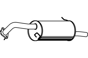 Rear muffler in the group  at  Professional Parts Sweden AB (P3532)