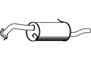 Rear muffler in the group  at  Professional Parts Sweden AB (P3533)