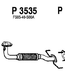 Front pipe in the group  at  Professional Parts Sweden AB (P3535)