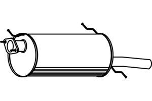 Rear muffler in the group  at  Professional Parts Sweden AB (P3541)