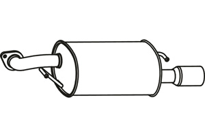 Rear muffler i gruppen Tillflligt dolda artiklar hos  Professional Parts Sweden AB (P3542)
