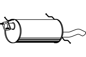 Rear muffler in the group  at  Professional Parts Sweden AB (P3543)