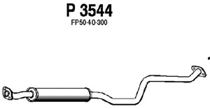 Intermediate muffler in the group  at  Professional Parts Sweden AB (P3544)