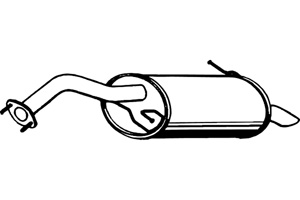Rear muffler in the group  at  Professional Parts Sweden AB (P3545)