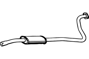 Intermediate muffler in the group  at  Professional Parts Sweden AB (P3552)