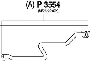 Intermediate pipe in the group  at  Professional Parts Sweden AB (P3554)