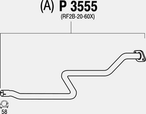 Intermediate pipe in the group  at  Professional Parts Sweden AB (P3555)