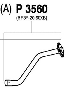 Intermediate pipe in the group  at  Professional Parts Sweden AB (P3560)