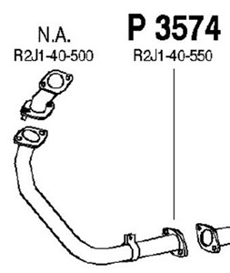 Front pipe in the group  at  Professional Parts Sweden AB (P3574)