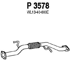 Intermediate pipe in the group  at  Professional Parts Sweden AB (P3578)