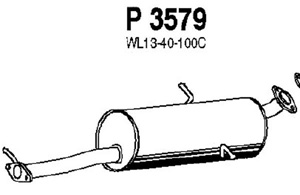 Rear muffler in the group  at  Professional Parts Sweden AB (P3579)