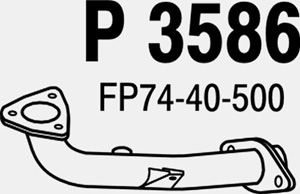 Front pipe i gruppen Tillflligt dolda artiklar hos  Professional Parts Sweden AB (P3586)