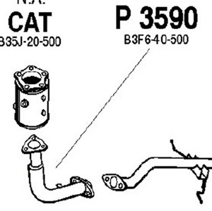 Front pipe in the group  at  Professional Parts Sweden AB (P3590)