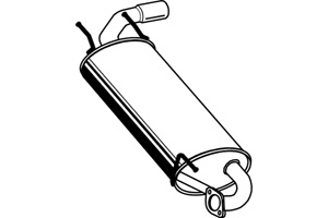 Rear muffler in the group  at  Professional Parts Sweden AB (P3597)