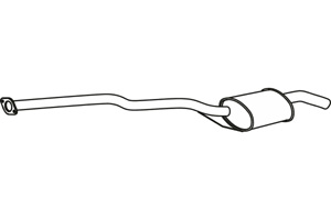 Intermediate muffler i gruppen Tillflligt dolda artiklar hos  Professional Parts Sweden AB (P36001)
